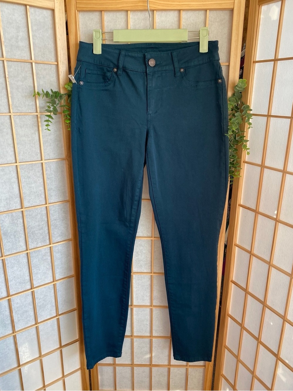 Maurices Teal Skinny Stretch Jeans